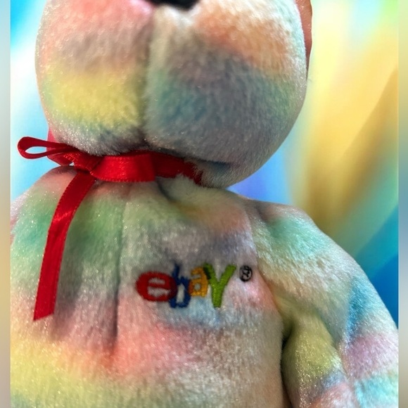 Ty Beanie Baby 'Bidder' the EBAY Bear (8.5 inch) -Been sealed in Box - Picture 4 of 8
